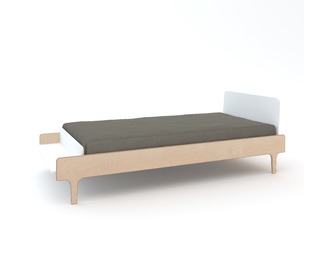 River Twin Bed White/Birch - Oeuf NYC